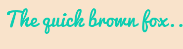 Image with Font Color 0BCEB1 and Background Color F9E3CB